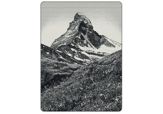 Matterhorndecke anthtatzit/grau/écru 150x200 cm