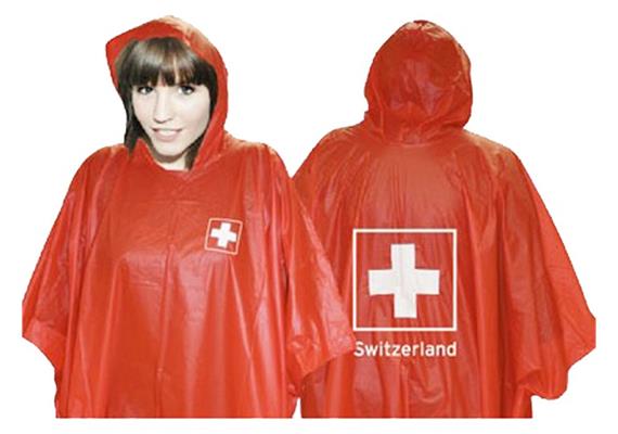 Mehrweg-Poncho Schweiz für Erwachsene