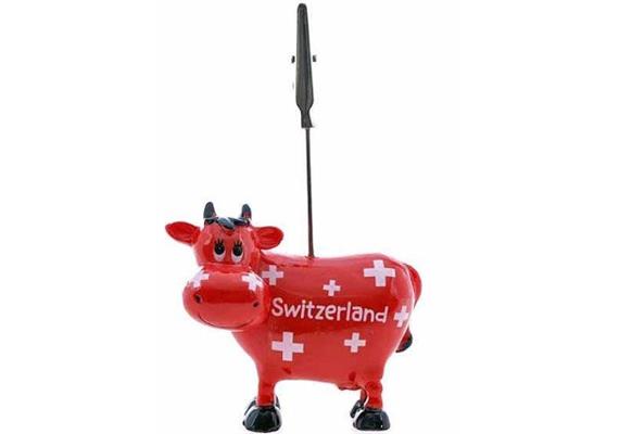 Memo-clip Kuh rot m/CH-Streudruck