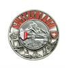 Metall Magnet Städte Teller mit Reliefmünze Zermatt
