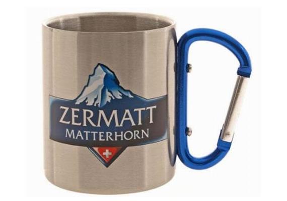 Metall-Mugbecher m/Karabinerhaken Metall-Mugbecher m/Karabinerhaken