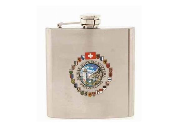 Metall-Taschenflasche 6oz.