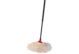 Mopp mit Baumwollfransen und Teleskopstiel