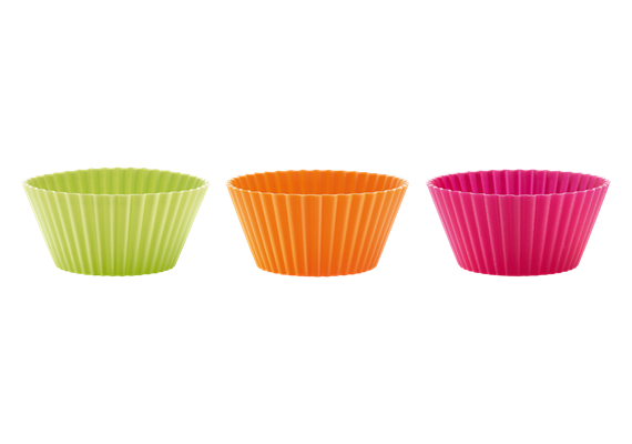 Muffinförmchen Silikon 6 Stück ø 7 cm assortiert Lékué