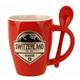 Mugbecher rot mit Löffel