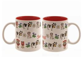 Mugbecher weiss "Swiss