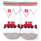 New Born Socken Zug weiss/beige