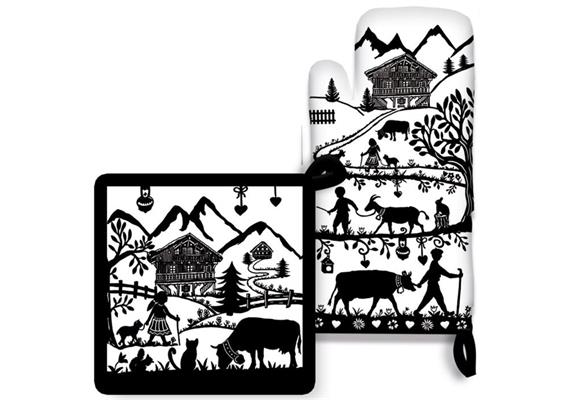 Ofenhandschuh Scherenschnitt Paar Ofenhandschuh Scherenschnitt Paar