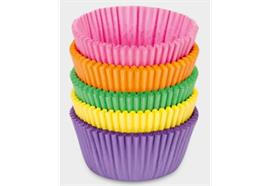 Papier-Backförmchen Bunt Maxi 100 Stück ø 5/7 cm / H 3 cm Bunt