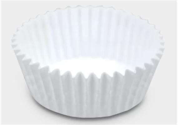 Papier-Backförmchen Weiß Mini 200 Stück ø 3/4 cm / Papier-Backförmchen Weiß Mini 200 Stück ø 3/4 cm /