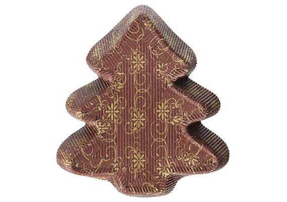 Papierbackform Baum 4stk.