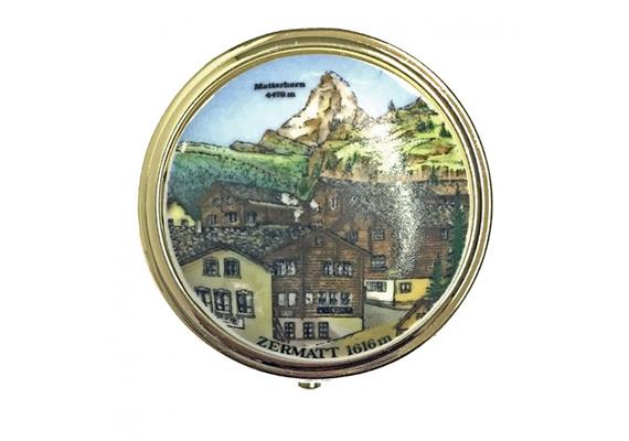 Pillendose Zermatt Sommer farbig