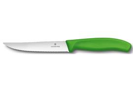 Pizzamesser, grün mit Wellen