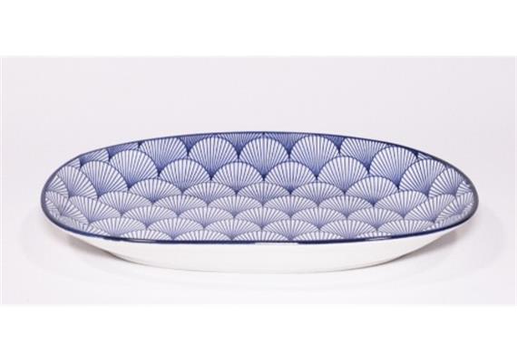 Platte Haynan Zen (navy-rim-navy, Fächer)