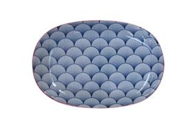 Platte Haynan Zen (navy-rim-red, Fächer)