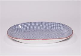 Platte Haynan Zen (navy-rim-red, Kacheln)