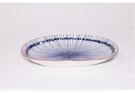 Platte Haynan Zen (navy-rim-red, Streifen)