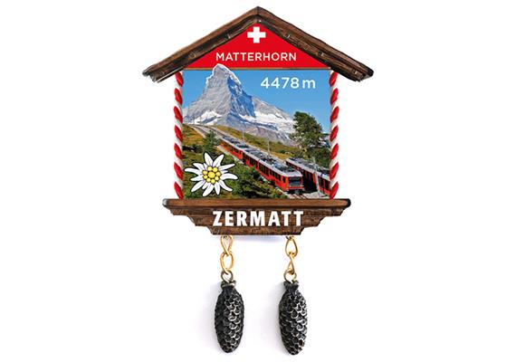 Polymagnet Kuckucksuhr Matterhorn Zermatt PM1240