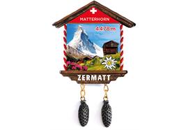 Polymagnet Kuckucksuhr Matterhorn Zermatt PM1241