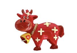 Polymagnet red Swiss Cross Cow