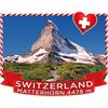 Polymagnet Schweiz Matterhorn Wiese mit Edelweiss