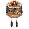 Polymagnet Schweiz Uhr mit Holzhacker