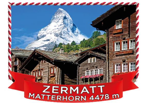 Polymagnet Schweiz Zermatt Matterhorn Häuser