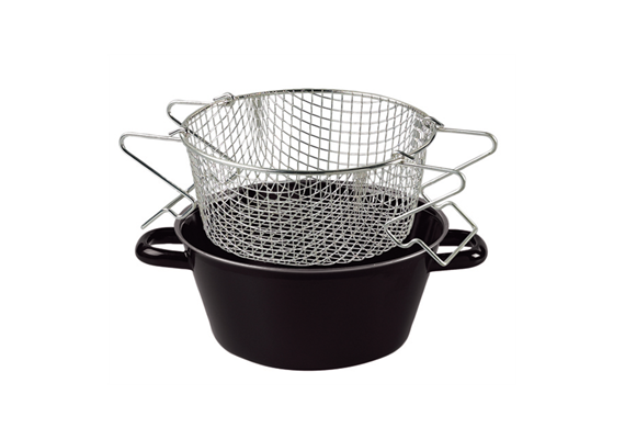 Pommes Frites Pfanne mit Einsatz ø 24 cm Riess