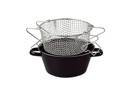 Pommes Frites Pfanne mit Einsatz ø 24 cm Riess