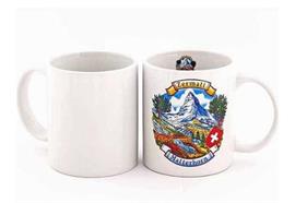 Porz. Mugbecher Ans. Zermatt Matterhorn weiss