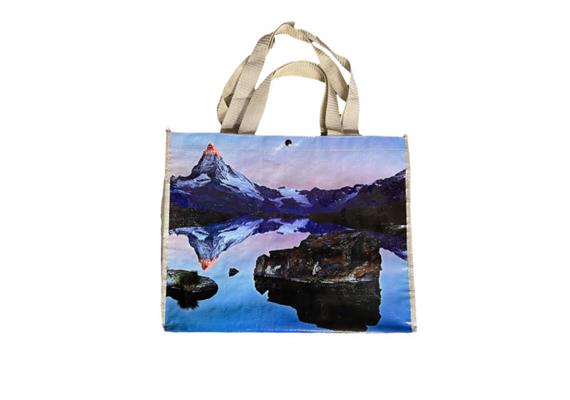 PP Woven Bag, Valais Matterhorn/ Cows