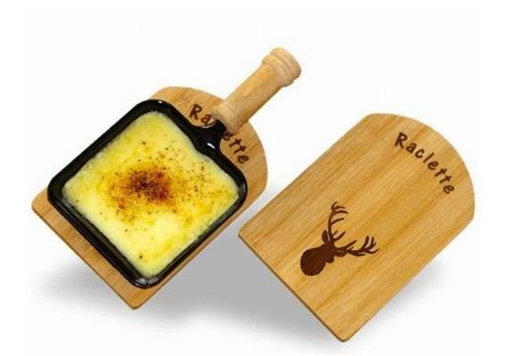 Raclette-Brettli 2er Set Hirsch