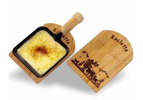 Raclette-Brettli 2er Set "Scherenschnitt Alpaufzug