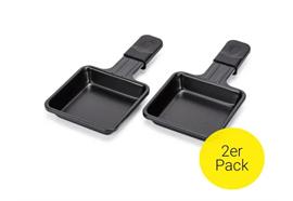 Raclette-Ersatzpfännchen, 2 Stk., 18 x 9 cm