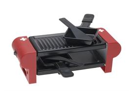 Raclette Gerät "CH-Kreuz" 2Personen rot 350W