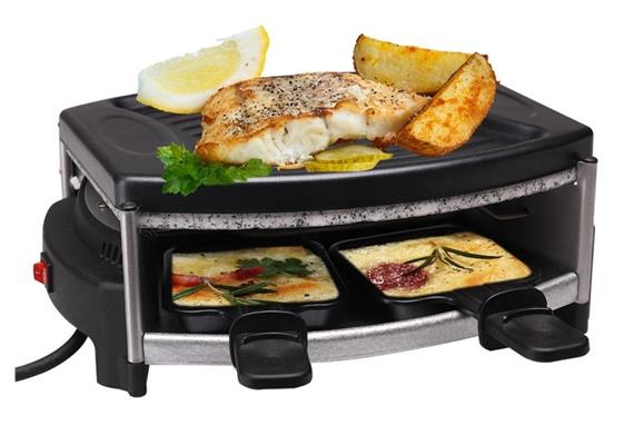 Raclette - Gerät "Cube-Stone", 4 Personen,schwarz Raclette - Gerät "Cube-Stone", 4 Personen,schwarz