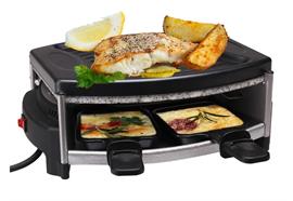 Raclette - Gerät "Cube-Stone", 4 Personen,schwarz