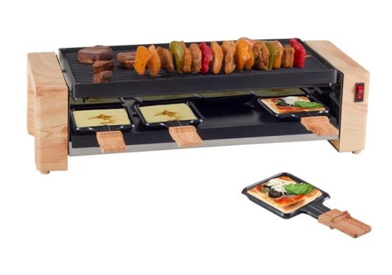Raclette Gerät "Wood Grill&Pizza" 8 Personen 1600W Raclette Gerät "Wood Grill&Pizza" 8 Personen 1600W