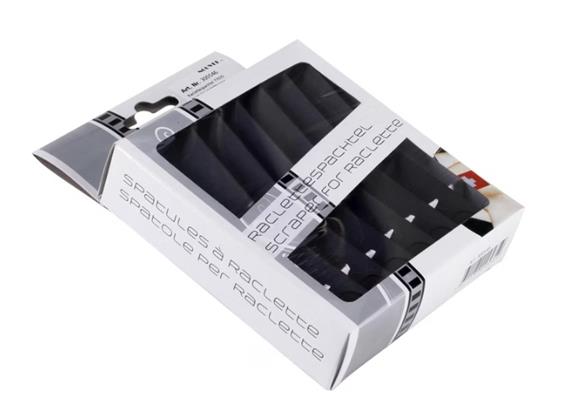 Raclettespachtel, Kunststoff, 6 Stück Raclettespachtel, Kunststoff, 6 Stück