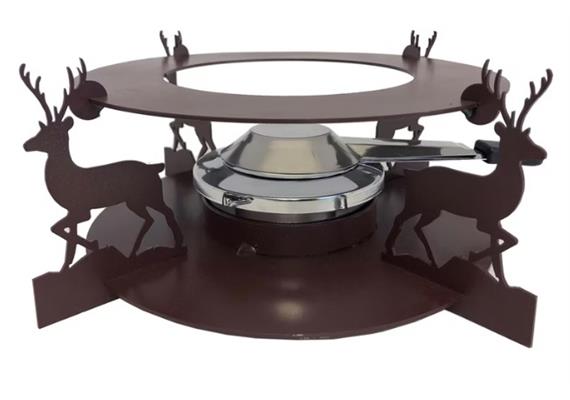 Rechaud inkl. Brenner Hirsch braun Rechaud inkl. Brenner Hirsch braun