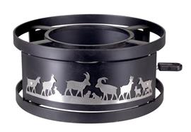 Rechaud inkl. Brenner "Scherenschnitt"