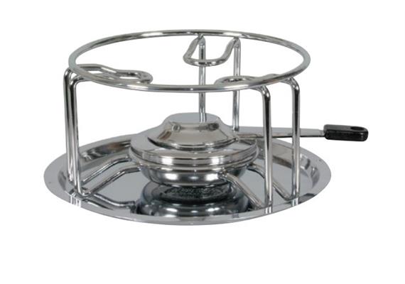 Rechaud inkl. Brenner und Brennpaste "Chrom" Rechaud inkl. Brenner und Brennpaste "Chrom"