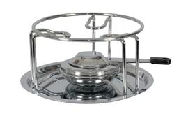 Rechaud inkl. Brenner und Brennpaste "Chrom"