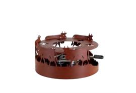 Rechaud inkl. Brenner und Brennpaste "Cow", braun