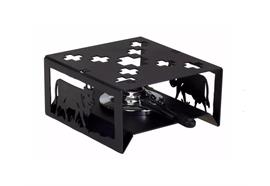 Rechaud inkl. Brenner und Brennpaste, "Kuh"