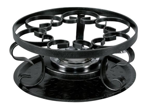 Rechaud inkl. Spritbrenner "Schmiedeisen",24x24x10.5cm Rechaud inkl. Spritbrenner "Schmiedeisen",24x24x10.5cm