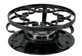 Rechaud inkl. Spritbrenner "Schmiedeisen",24x24x10.5cm