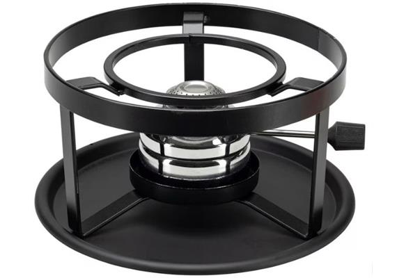 Rechaud schwarz inkl. Gasbrenner 22.5x22.5x11.5cm Rechaud schwarz inkl. Gasbrenner 22.5x22.5x11.5cm