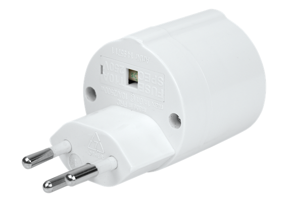 Reiseadapter EU-CH 3-polig dezentral max. 10 A