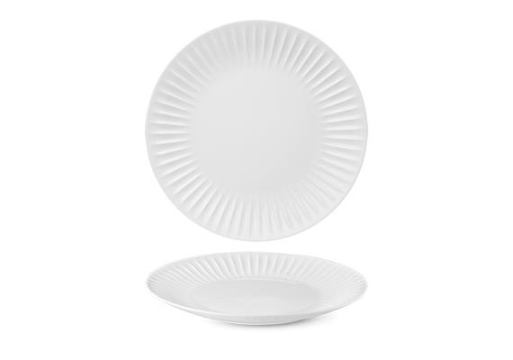 RIBBY Teller flach 27 cm uni weiss